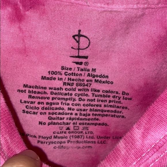 Pink Floyd tye dye crop t- shirt - Picture 4 of 6